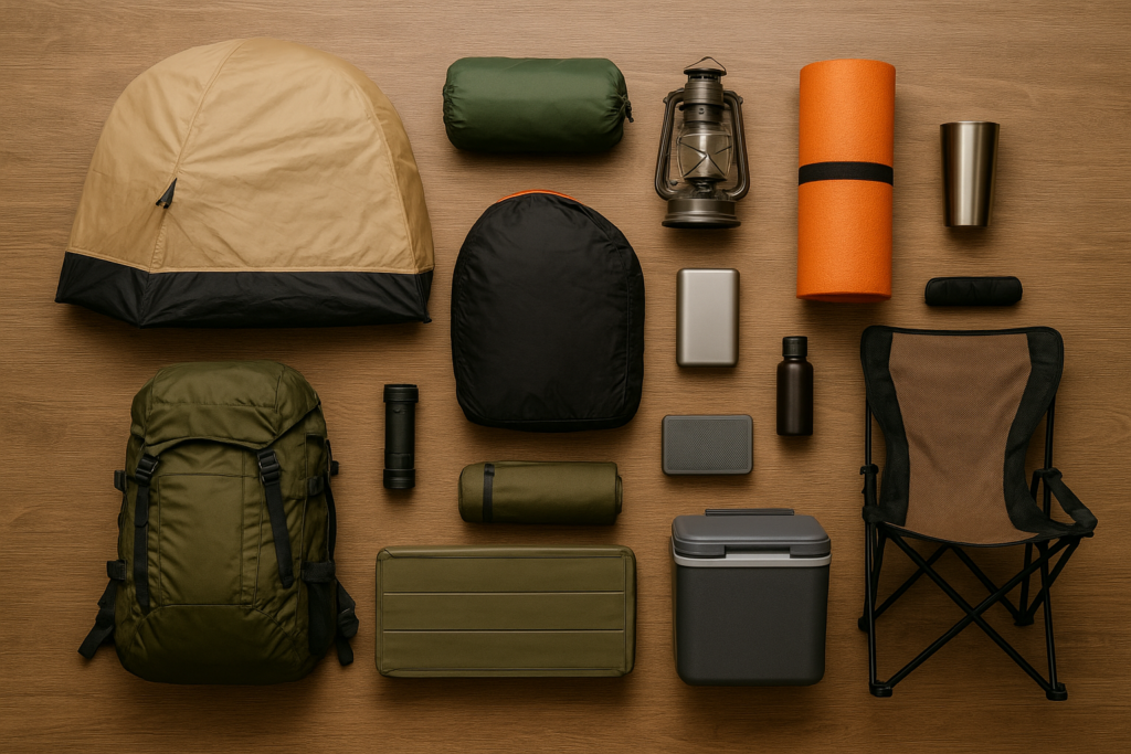 キャンプギアのセット