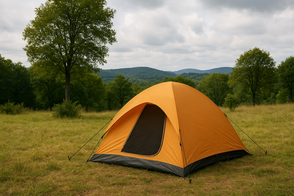 テント設営に適したサイトの例